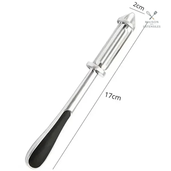 Éplucheur ergonomique, adapté à toutes les mains