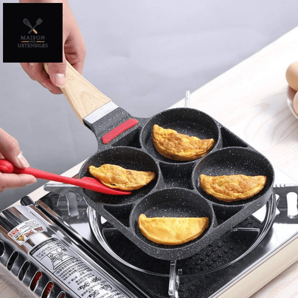 Poêle à pancakes antiadhésive en inox durable