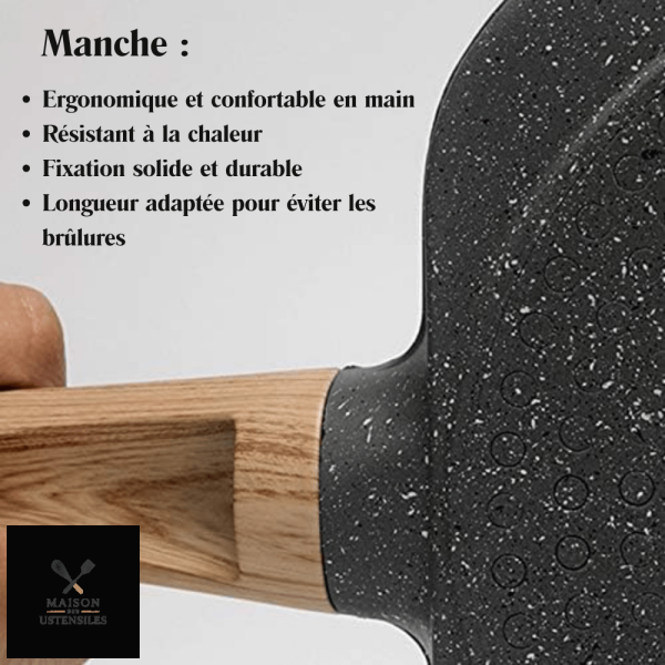 Accessoire de cuisine : poêle à pancakes 4 compartiments