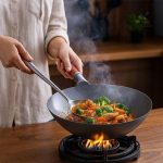 Poêle inox pour cuisson au wok AsiaChef