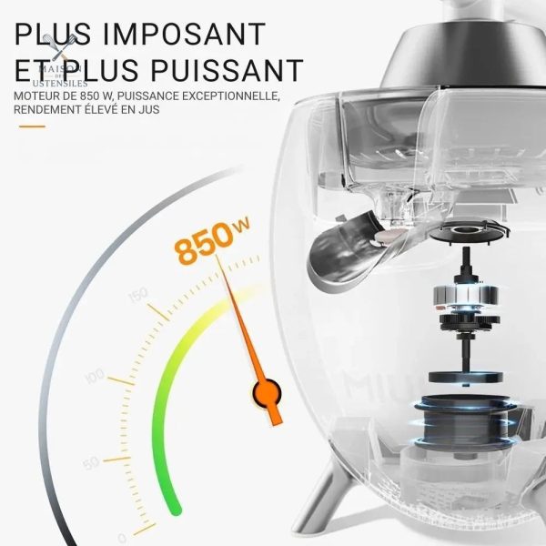 Presse citron électrique en acier inoxydable Miui