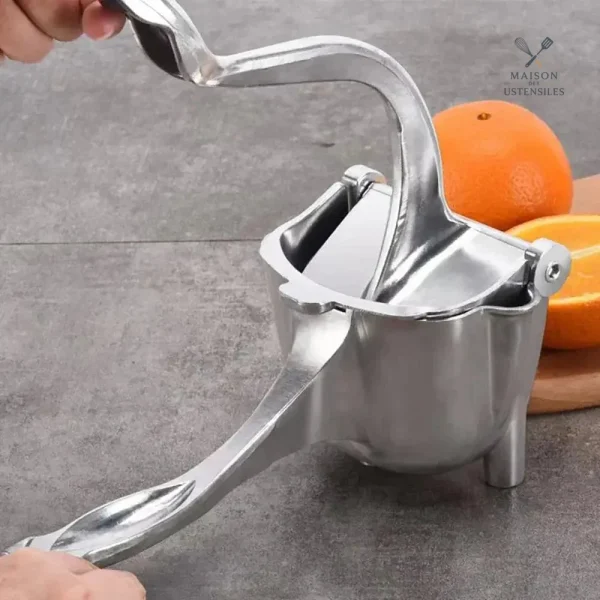 Presse citron en acier inoxydable, design ergonomique