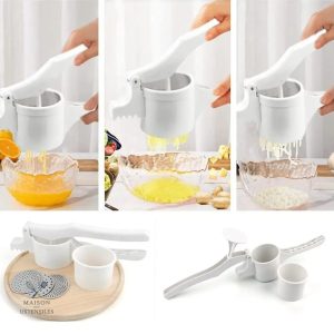 Presse purée pratique avec accessoires variés
