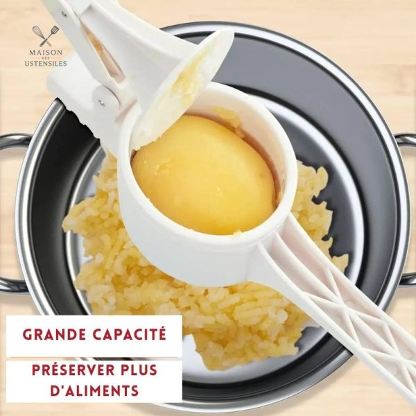 Outil de cuisine pour purée, 3 disques inclus