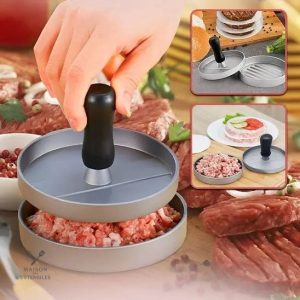 Presse steak haché en aluminium pour barbecue