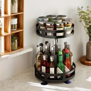 Rangement de cuisine rotatif pour épices variées