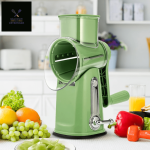 Râpe à fromage inox avec mécanisme rotatif