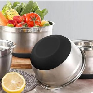 Saladier inox élégant et pratique pour vos salades