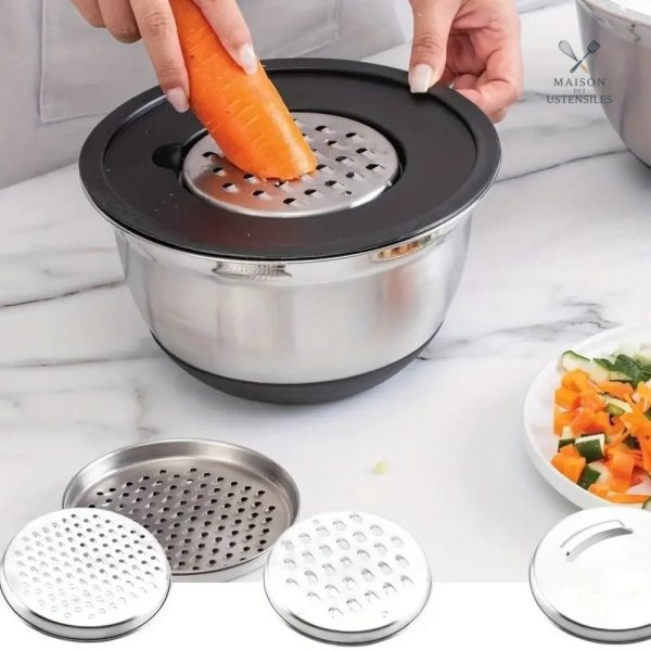 Essoreuse à salade durable en acier inoxydable