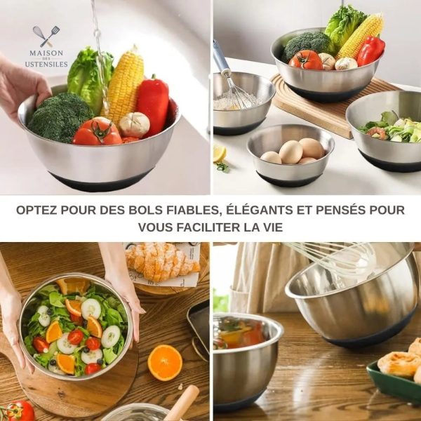 Essoreuse à salade inoxydable, design fonctionnel
