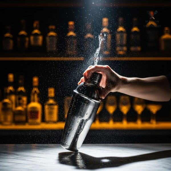Shaker cocktail design élégant et pratique