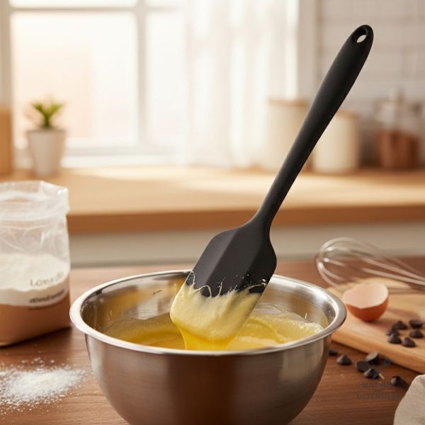 Ustensile de cuisine en silicone noir