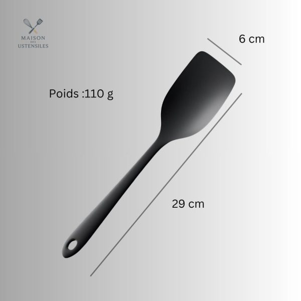 Spatule noire pour mélanger et servir