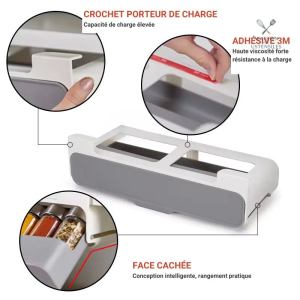 Rangement pratique pour bocaux d'épices SpiceRack