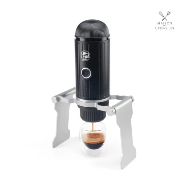 Support léger pour machine expresso en voyage
