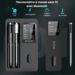Thermomètre Bluetooth pour cuisson précise des viandes