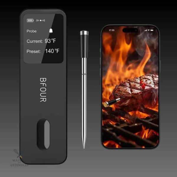 Thermomètre à viande sans fil pour barbecue